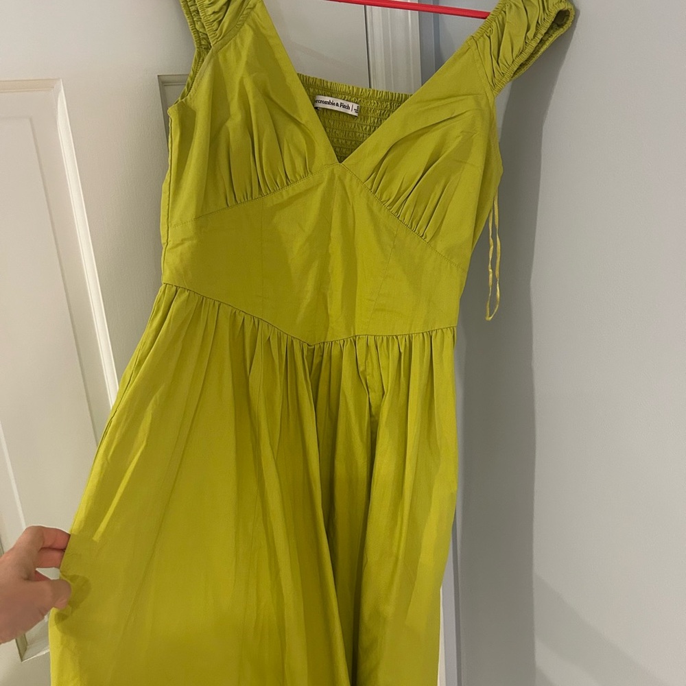 Abercrombie & Fitch Lime Midi Dress